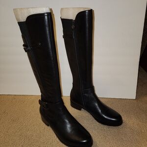 Sole Mani Abigail 13 inch Slim Calf Women's Black Boots Size 8